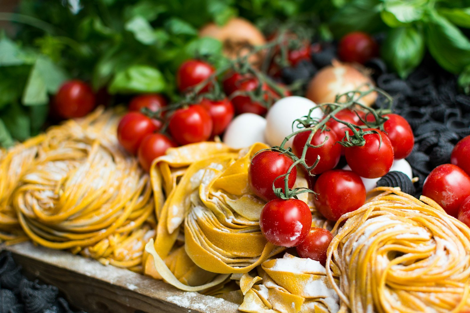 Pasta fresca e pomodorini, cucina toscana